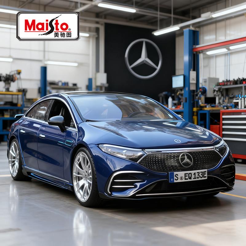 

Maisto 1:27 Mercedes-Benz EQS Alloy Car Diecasts & Toy Vehicles Car Model Miniature Scale Model Car Toy For Children синий
