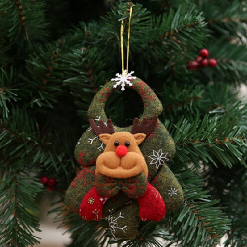 Christmas Pendant Xmas Tree Decorations Hanging Metal Ornaments DIY Santa Claus Snowman Party Kids Toys Gift Xmas New Year 2025
