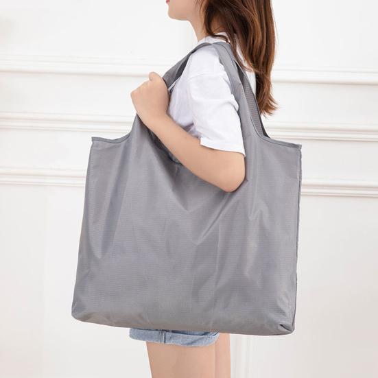 Reusable Shopping Bag Foldable Large Capacity Grocery Tote Bag with Pouch Portable Oxford Cloth Shopping Bag for Travel And Outdoor Use