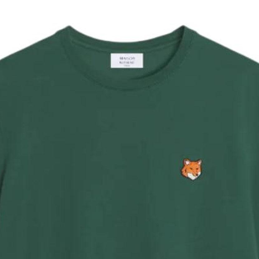 Maison Kitsune Fox Head Crew Neck Short Sleeve T-Shirt Men Tops PM00107KJ7026P399
