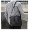 Men's PVC Horizontal Business Casual Briefcase - Large Capacity Laptop & Document Bag