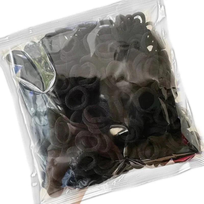 100/200 STÜCKE Damen Mädchen Bunte Nylon Elastische Haargummis Pferdeschwanz Halt Kleine Haargummis Gummibänder Scrunchie Haaraccessoires