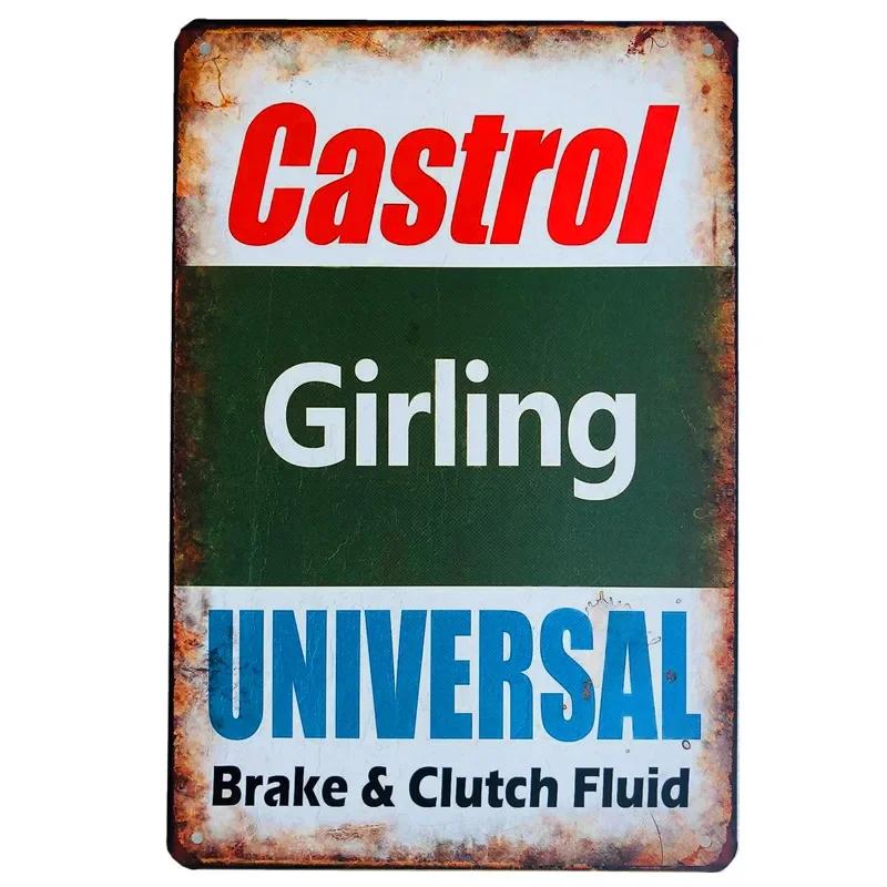 Vintage Car Gas Oil Harvest Classic Rusty Metal Sign Multi-tin Sign Garage Wall Decoration Motorcycle Repair Shop Decoration