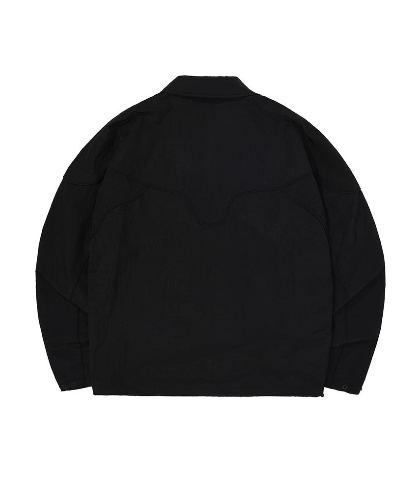 Openyard(Oy) Western Line Zipper Logo Jacket - Black