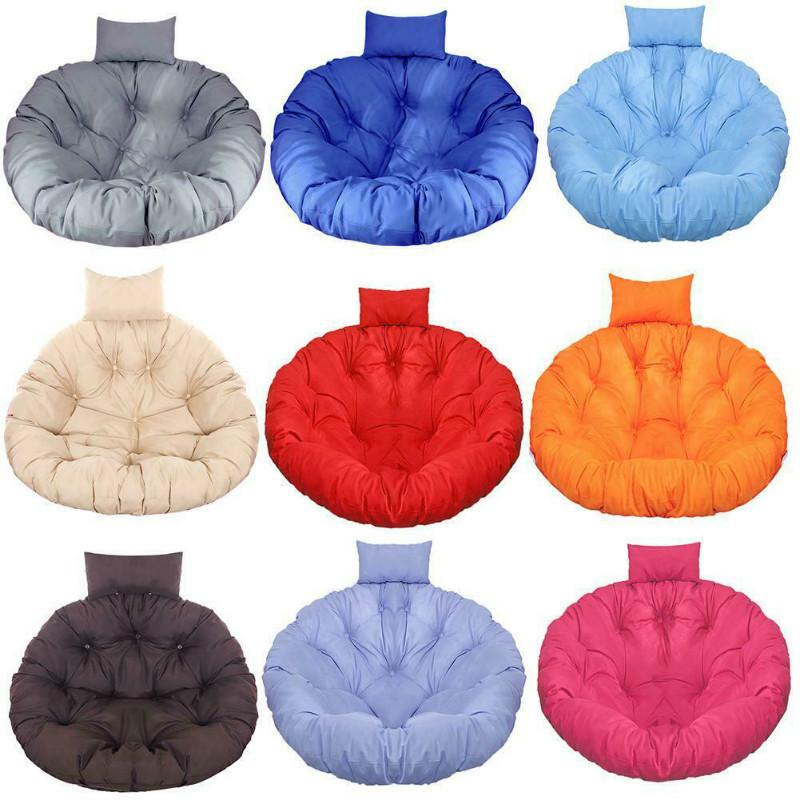 Rattan Swing Chair Cushion Hanging Egg Chair Soft Mat Pad Cover Inoutdoor Patio