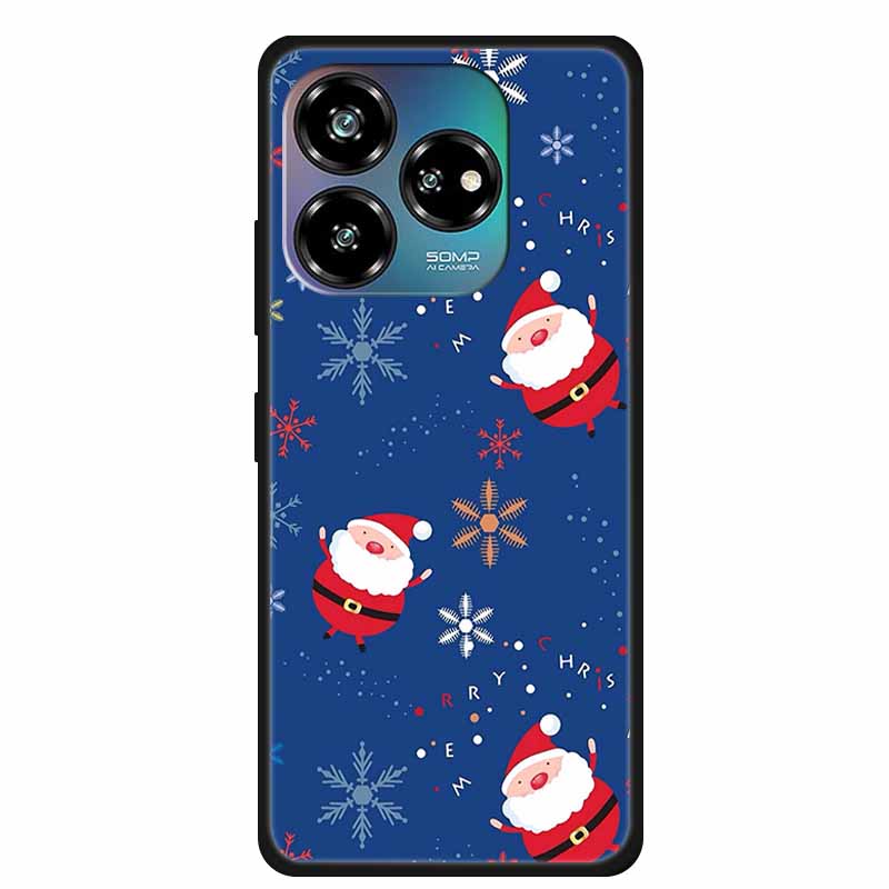Christmas Lovely Cover For ZTE Axon 60 Lite Case  Axon60 50 40 Lite Pro Ultra 30 Soft Silicone TPU Phone Case For ZTE Axon 60 4G