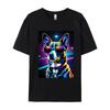 Dog Illustration Tshirt A Dog Wearing Sunglasses 3d Printed T Shirts Mens Tops Shirt Printed On Fitted Shirts