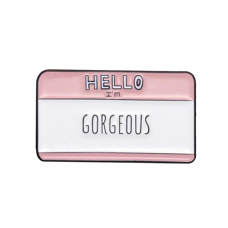 Kreatywny Kolorowy Zestaw Odznak z Literami Urocze Metalowe Broszki Do Czarujących Akcesoriów