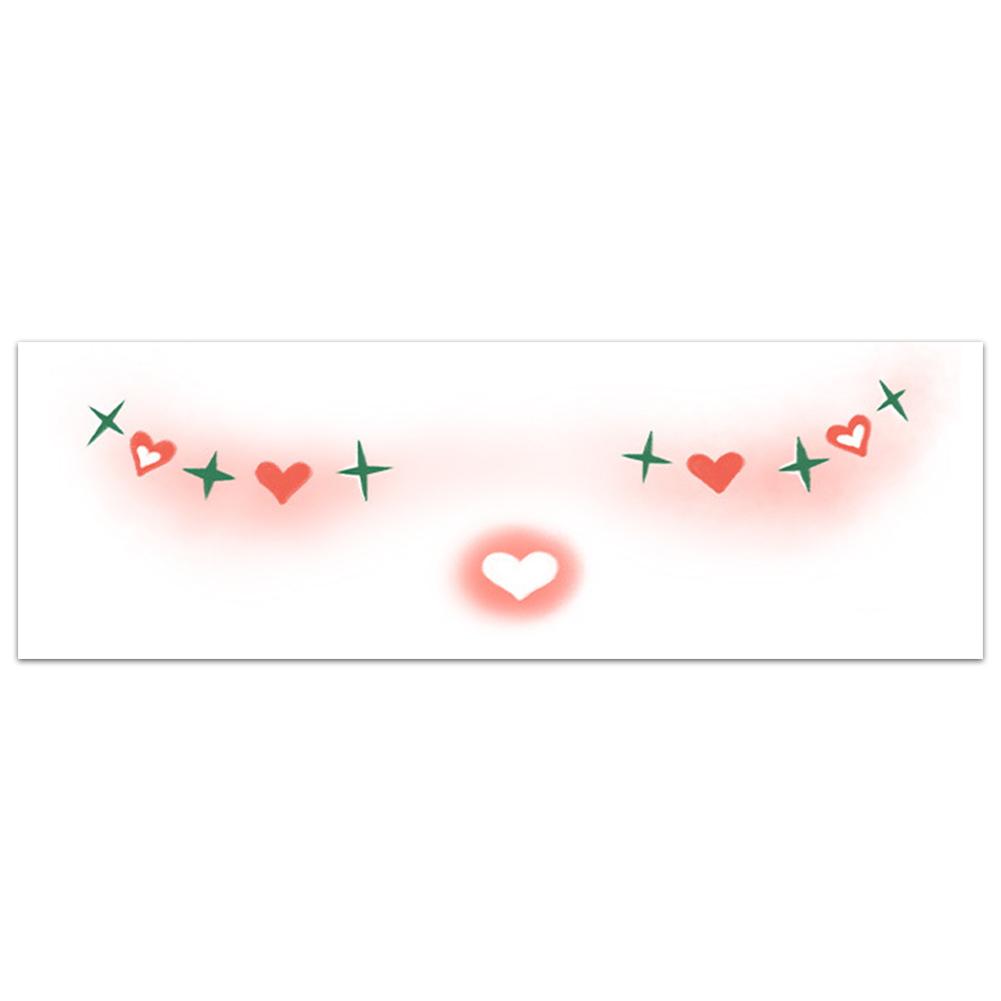 Christmas Makeup Face Stickers Disposable Sweet Blusher Tattoo Rabbit Sticker Deer Gift J4E9