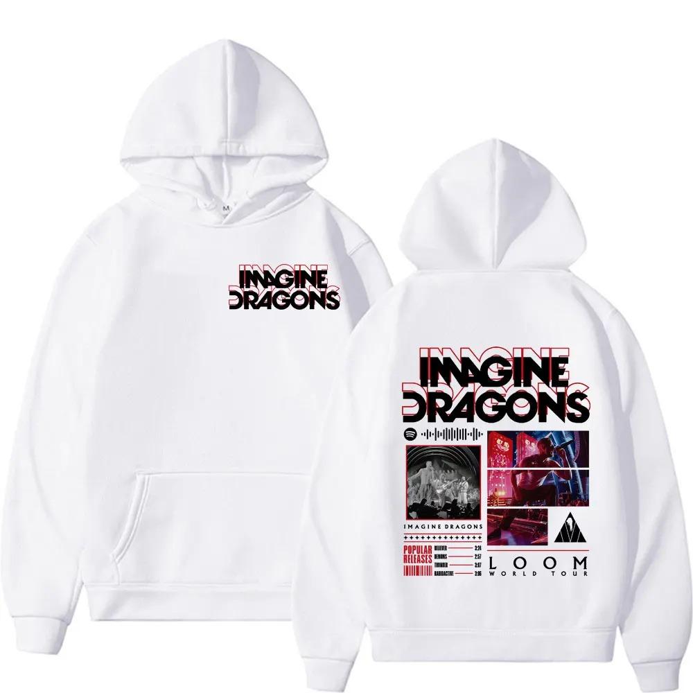 Band Imagine Dragons Loom World Tour Hoodies Men Women Fashion Hip Hop Vintage Classic Hoodie Oversized Y2k Pullover Tracksuit Female Male Clothing