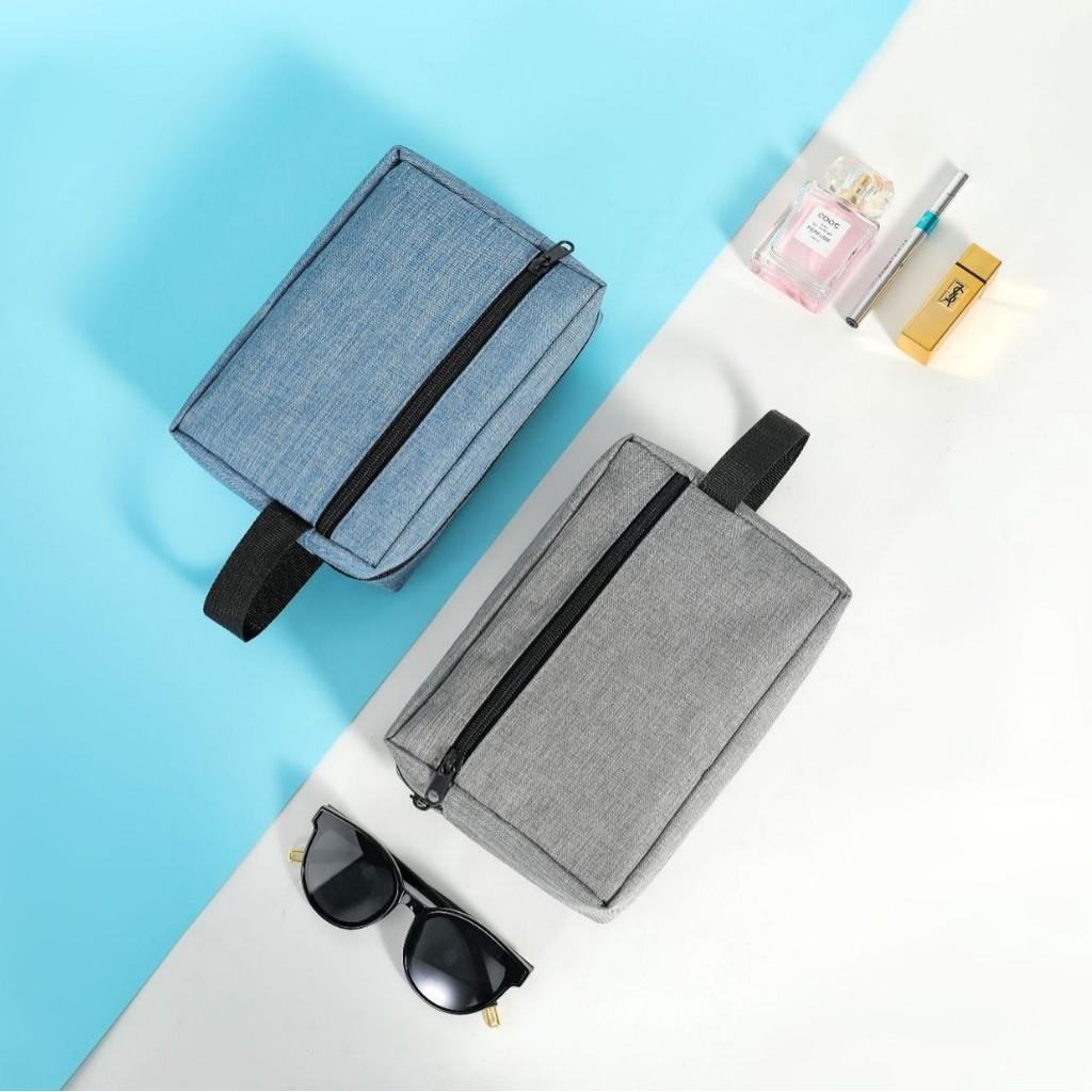 Versatile Layer Double Toiletry Bag Holder Hand Strap Outdoor Home Use Supplies