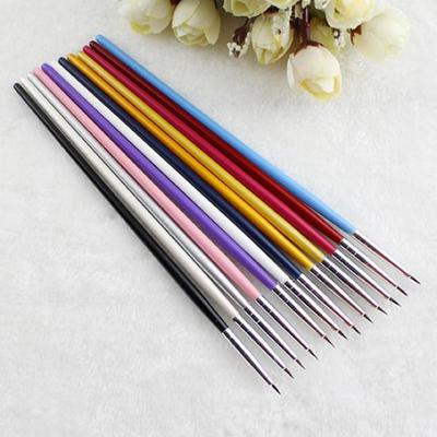 Beliebtes 12-teiliges Nagelkunst-Designer-Stift-Bleistift-Pinsel-Malerei-Punkt-Acryl-Werkzeug
