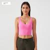 Lu Same Sports Vest Women's Summer Thin Semi-Fixed Cup Nude Feel Shaping Yoga Intimates U-Shaped Yoga Vest