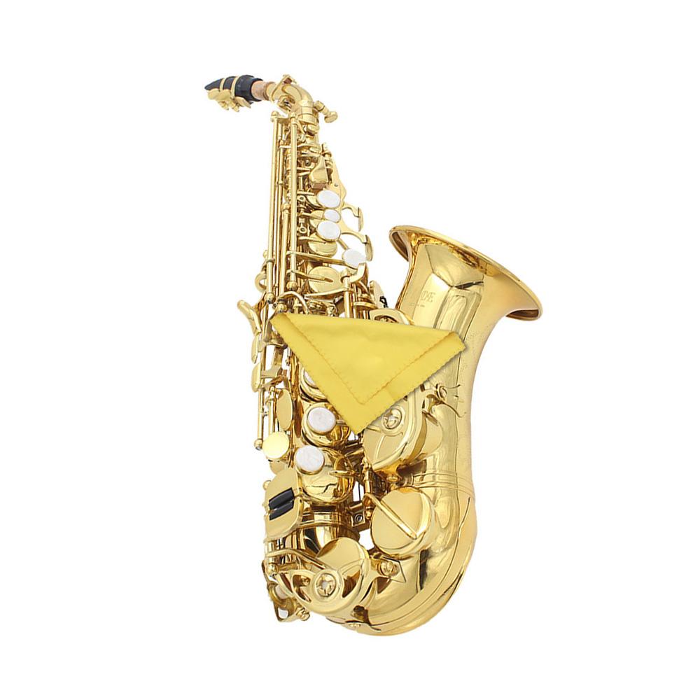 Kit per la cura della pulizia del sassofono, 3 pezzi, panno per la pulizia + spazzola per bocchino, strumento musicale
