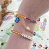 BONBEAU Unique and fun charms gold beads Bracelet Color motif charm gold bead bracelet (band type, ring type)