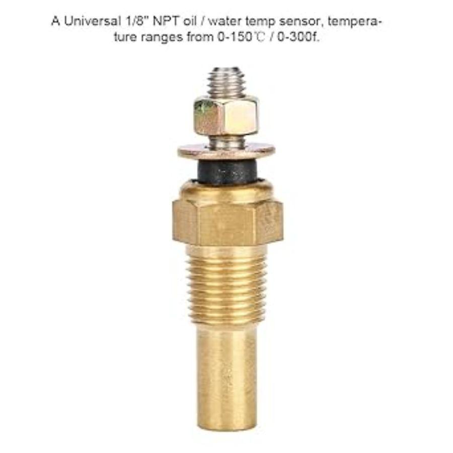 Temperature Sensor, Water/Oil Temp Temperature 1/8 NPT Electrical Sender Tran