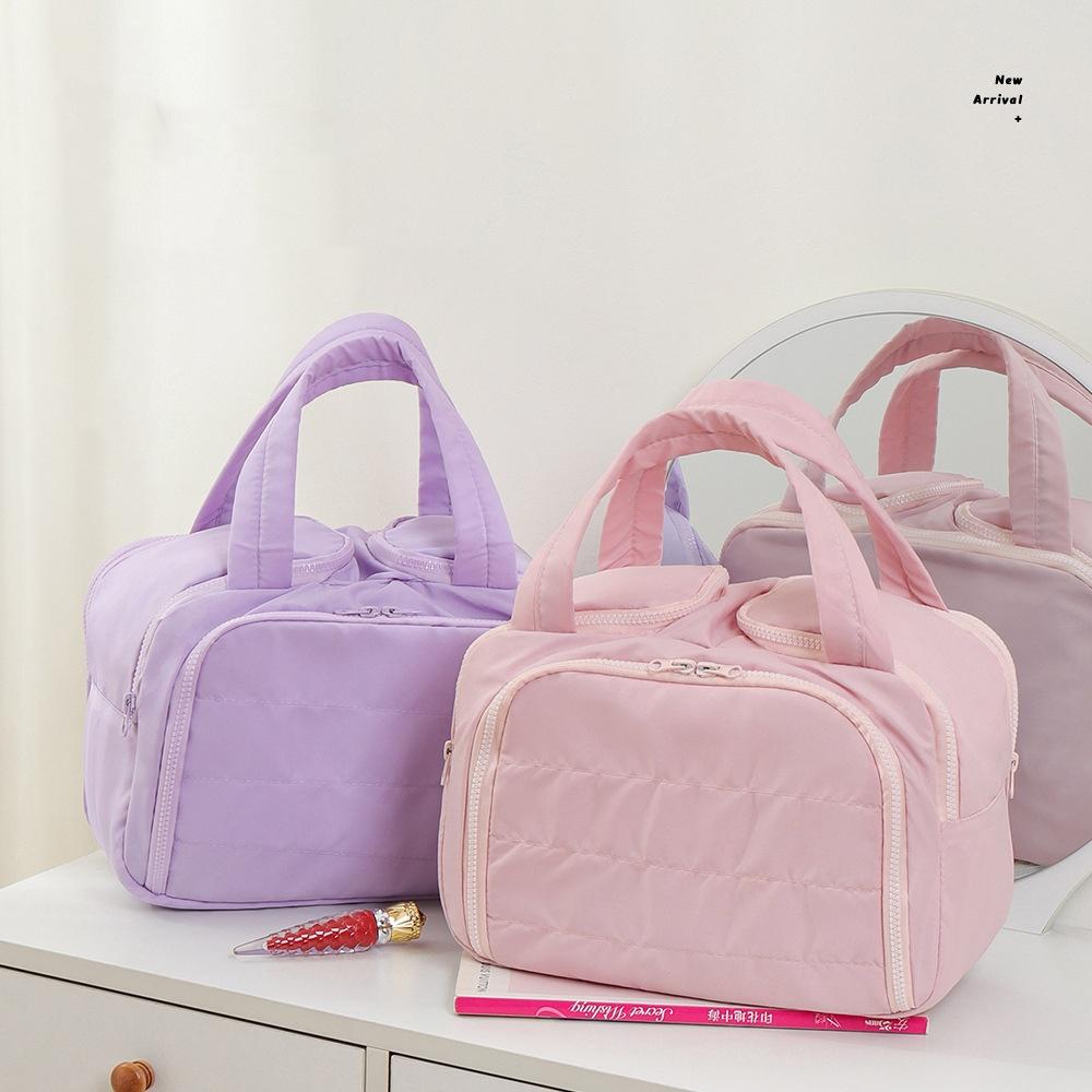 Portable Lightweight Cosmetic Makeup Bag Women's Travel Miscellaneous Storage Bag Handheld Organizer Cosmetic Pouch Wash Bag