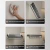 Wall-Mounted Bathroom Shelf Rustproof Aluminum Shower Caddy with Drain Holes Heavy Duty Storage Shelf for Kitchen Laundry Room