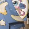 Cute Unicorns On A Moon Sheer Window Curtains For Living Room Bedroom Modern Voile Tulle Curtains Fabric Drapes For Kitchen