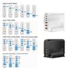 Multiple Port 3xUSB+3xType C Charging Station with 120W Output for Public Space and Travel Use