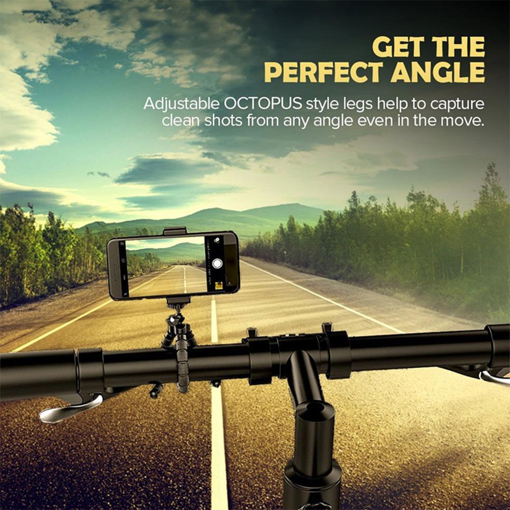 Flexible Sponge Octopus Mini Tripod for iPhone Camera Tripod Phone Holder Clip Stand with Bluetooth Remote Shutter