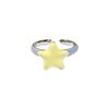 Dripping Oil Maillard Dark Bow Star Opening Ring Set Cold Style Fashion Ring Women