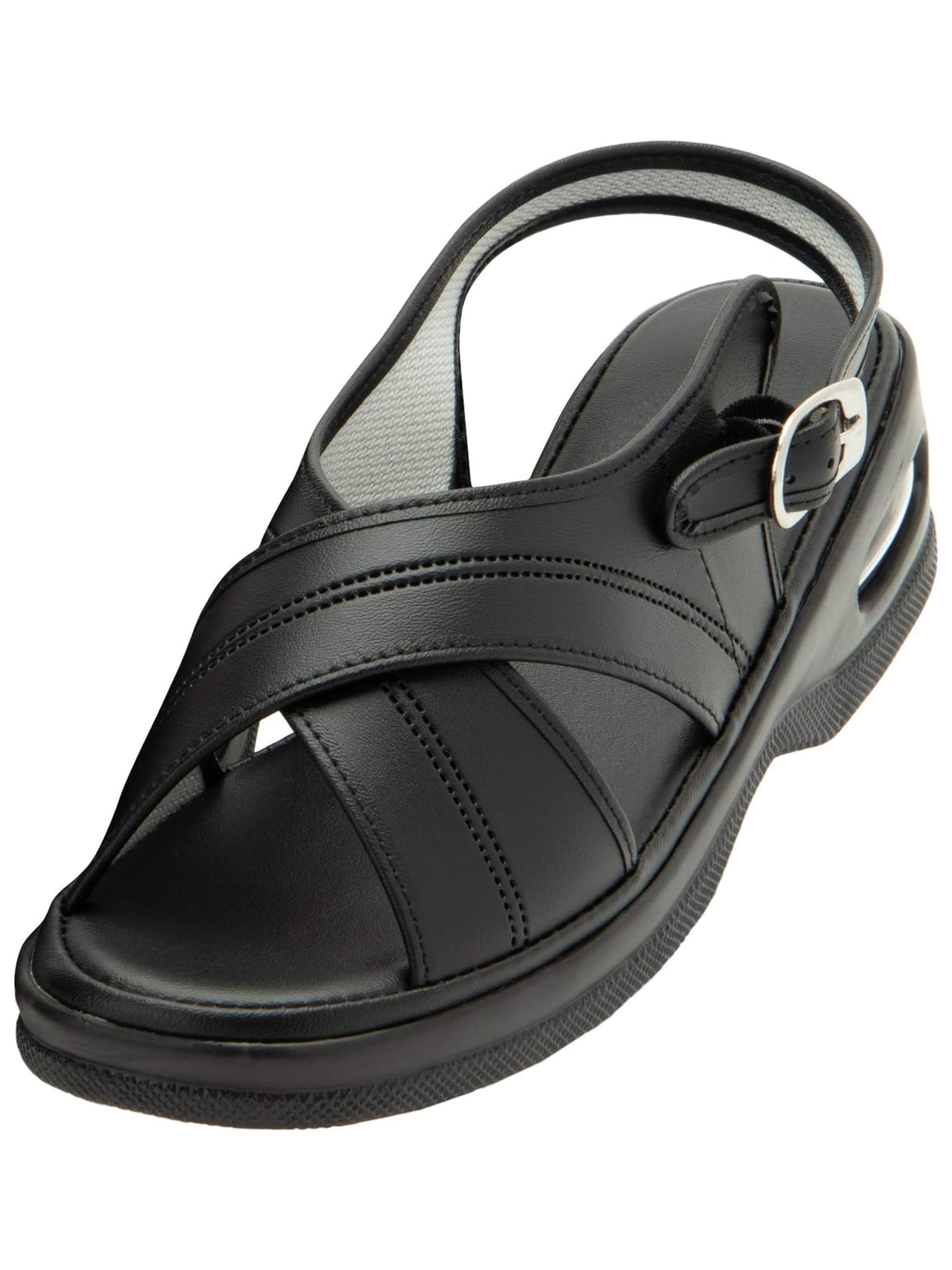 

STRIX DESIGN Air Cross Nurse Size Office Sandals with Air Comfortable for Nursing and Office Women s Sandals, Black, LL, Soles, Lightweight, Work, чорний