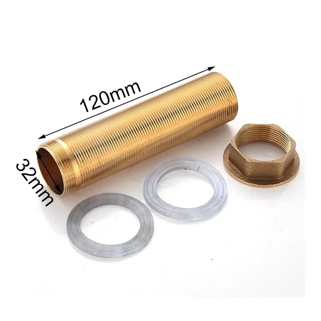 Threaded Brass Tube Nut Installation Parts, Premium Kitchen Basin Mixer Tap Repair Fitting Kit, Restore Your Faucet's Efficiency