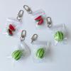 Summer Korean Style Watermelon Keychain Sturdy Alloy Key Ring Cute Phone Charm Gift For Teens