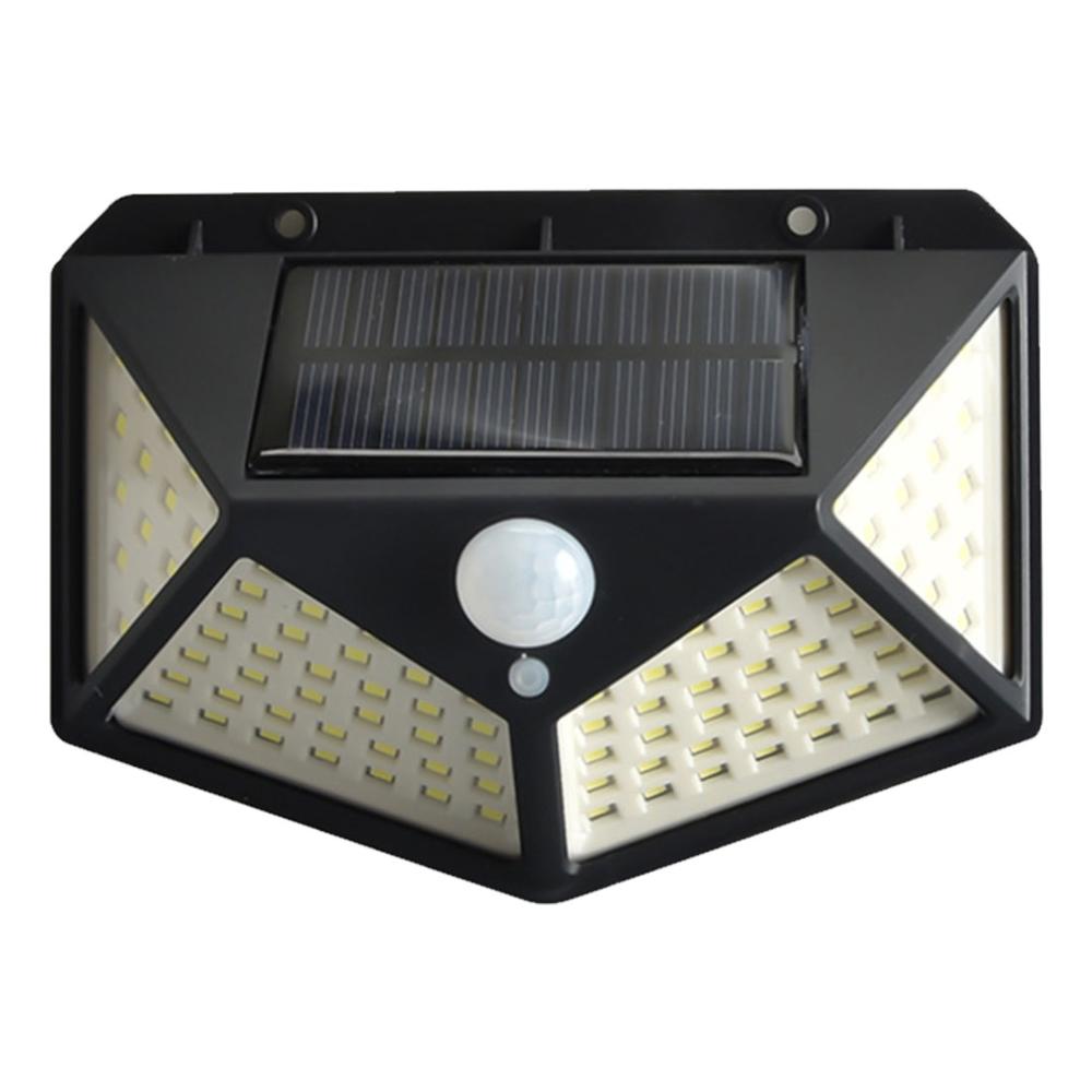 

IP65 Водонепроницаемый солнечный светильник на открытом воздухе 100 светодиодов настенный светильник на солнечных батареях 3 режима освещения садовый уличный светильник датчик движения прожектор