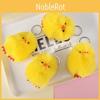 Adorable Yellow Duck Plush Keychain Cute Cartoon Stuffed Animal Toy For Kids
