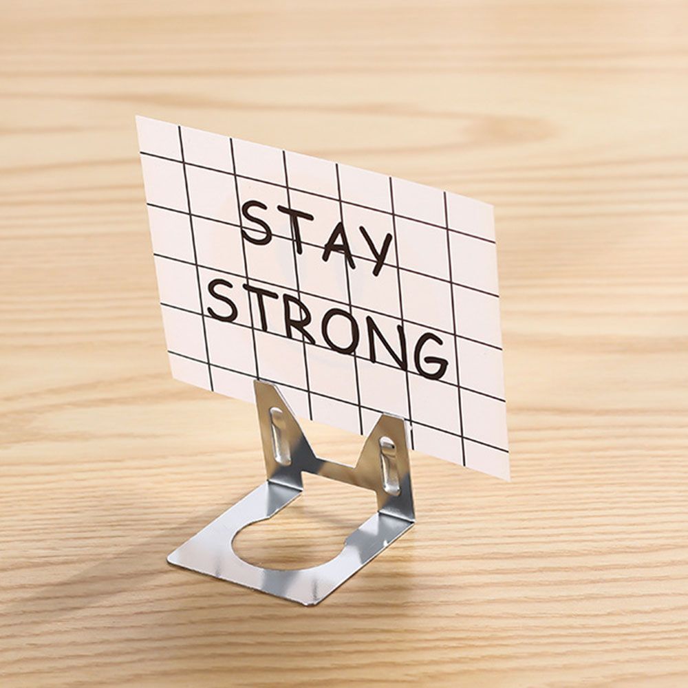 Concise Party Wedding Price Label Holder Place Card Holder Table Number Stand Paper Clamp