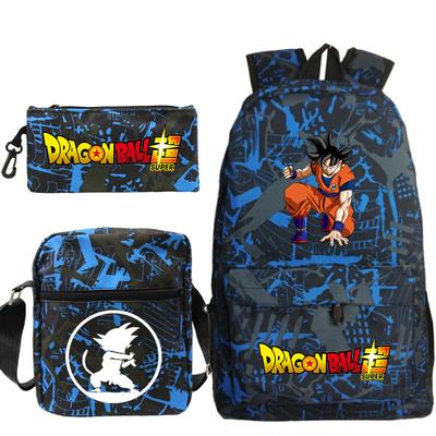 Dragon Ball Dragon Ball Three-piece Set Animation Periphery New Pencil Case Set Leisure Student Backpack