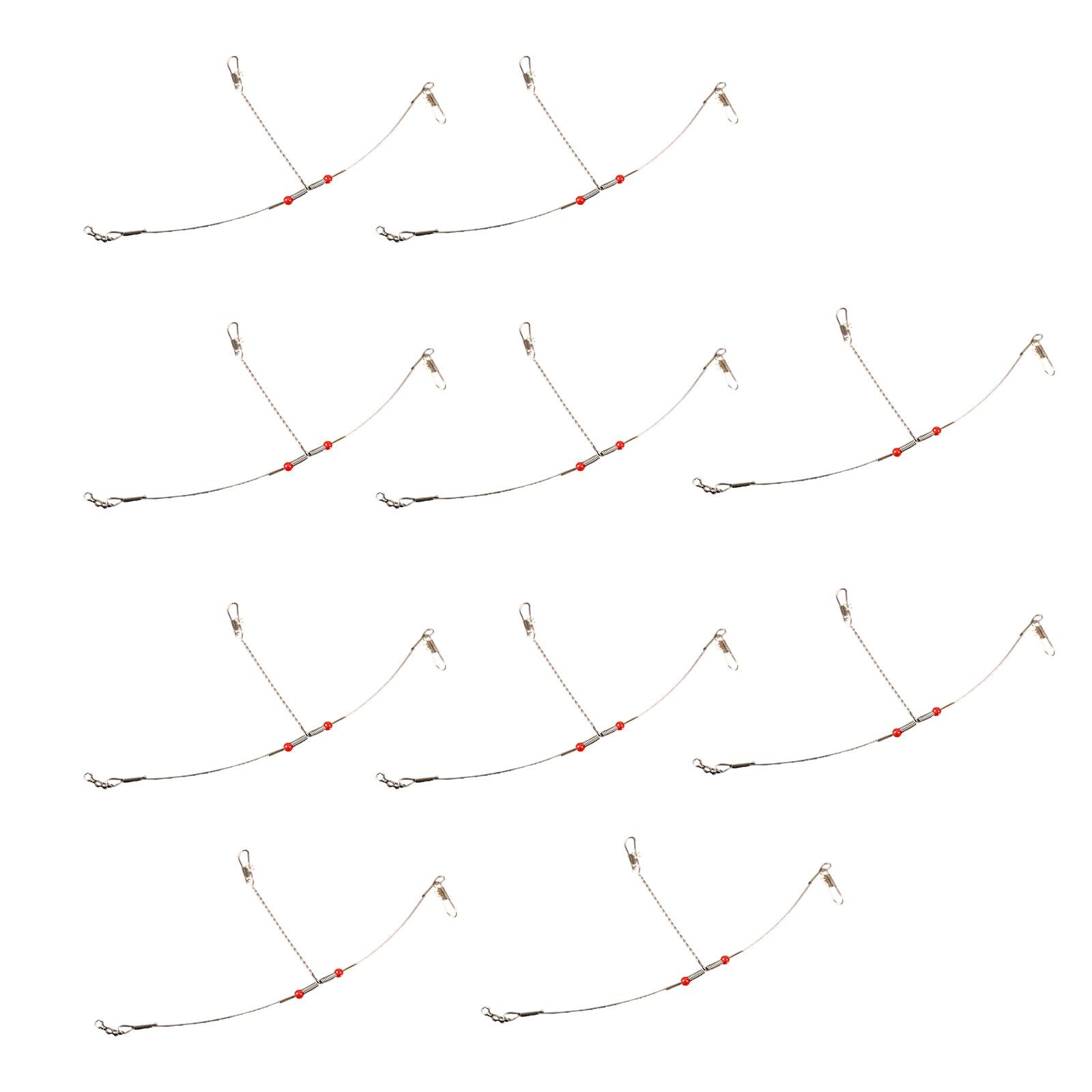 

10 шт. Оснастки для донной ловли, Морская рыболовная леска, Оснастка, Рыболовный снаряд, Инструмент с вертлюжками и застежками, Рыболовный поводок из проволоки, Оснастки против запутывания 1