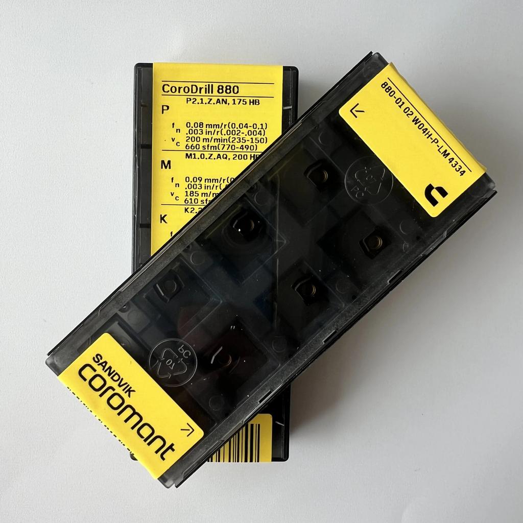 Sandvik / 880-0102W04H-P-LM 4334 / Industrial Indexable Carbide Inserts 10 Pcs