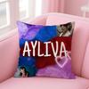 Singer Lyrical AAyliva EElif AAkar Cushion Cover Pillow Case Soft Skin Friendly Fabric Comfort  Concealed Zipper