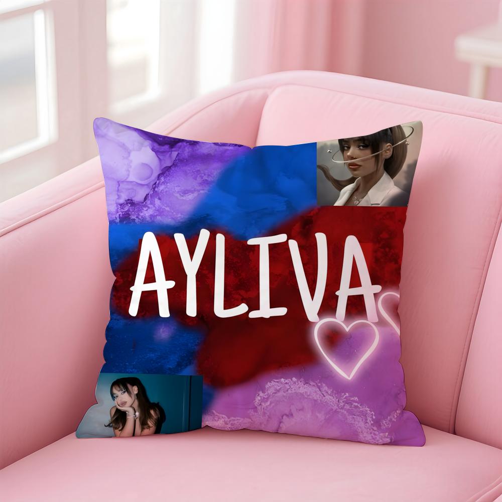 Singer Lyrical AAyliva EElif AAkar Cushion Cover Pillow Case Soft Skin Friendly Fabric Comfort Concealed Zipper