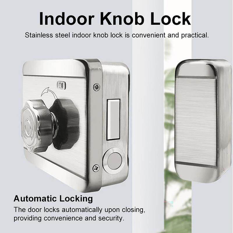 Tuya Wifi Fingerprint Lock Waterproof Intercom Face Recognition Code RFID Card Anti-theft Intelligent Door Lock with Doorbell