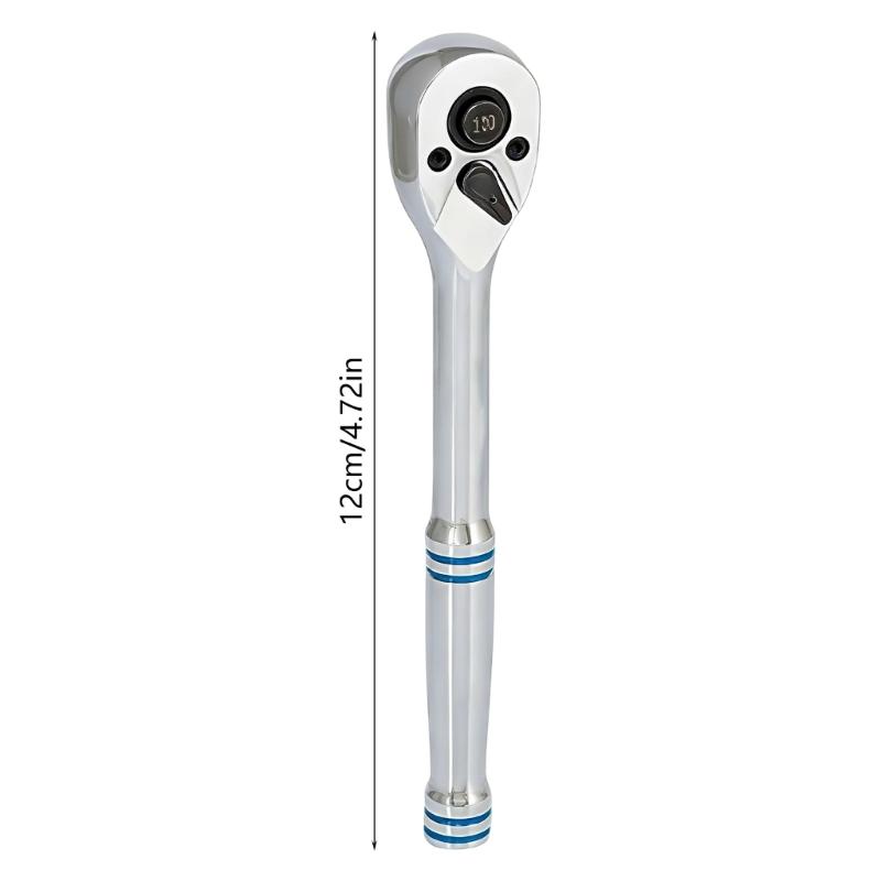 72 Tooth Quick Release Ratchet Wrench Mechanical Hand Tool Drive Ratchet Socket Wrench for Efficient Fastening