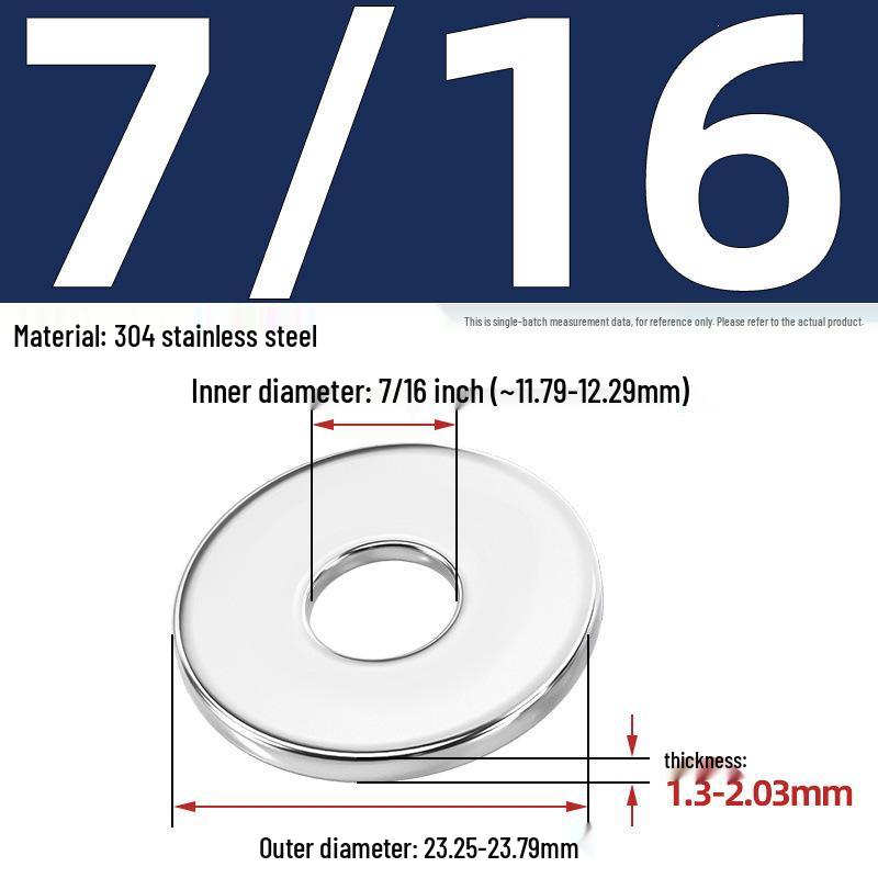 304/316 Stainless Steel Flat & Round Washers Collection