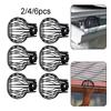 2/4/6pcs Downspout Filter Gutter Guard For Stopping Blockage Leaves Dirt Clogging Pipes Drain Cover Gutter Block