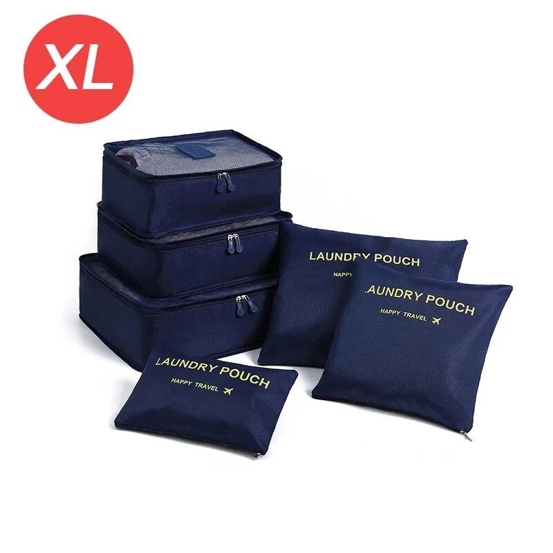 Home Travel 6-piece Clothing Storage and Organizing Bag Thickened Cosmetics Storage Bag Foldable Business Travel Storage Bag