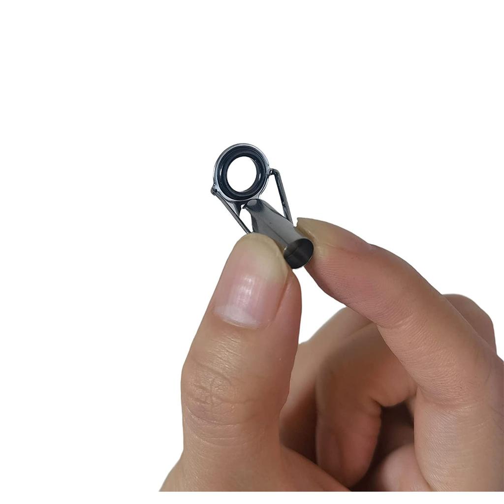 8pcs Ring Guide Tips Set Ceramic Stainless Steel Fishing Rod Tip Repair Kit Lure Rod Accessories