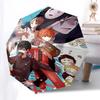 1pc Outdoor Umbrella with Spirited Away Characters - Automatic Opening/Closing, Portable 3-Fold Design, 8-Rib Iron Frame - Perfect Gift for Fans,