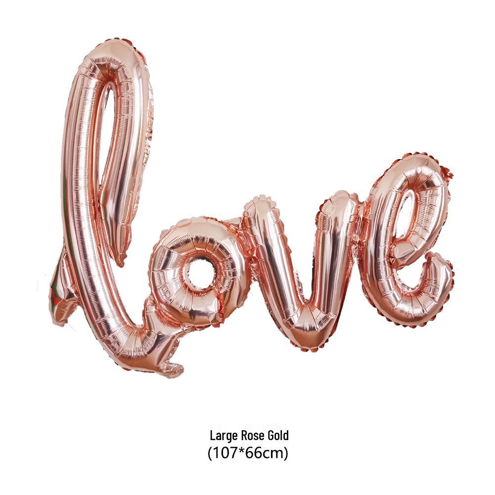 LOVE Letters Aluminum Foil Balloon for Wedding, Valentine's, and Proposal Decorations