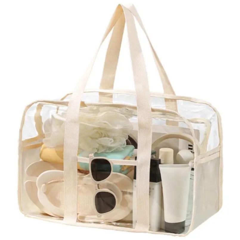Makeup Bag Large Capacity Portable Transparent Swimming Waterproof PVC Storage for Clothes Travel Essentials Beach Organizer Bag