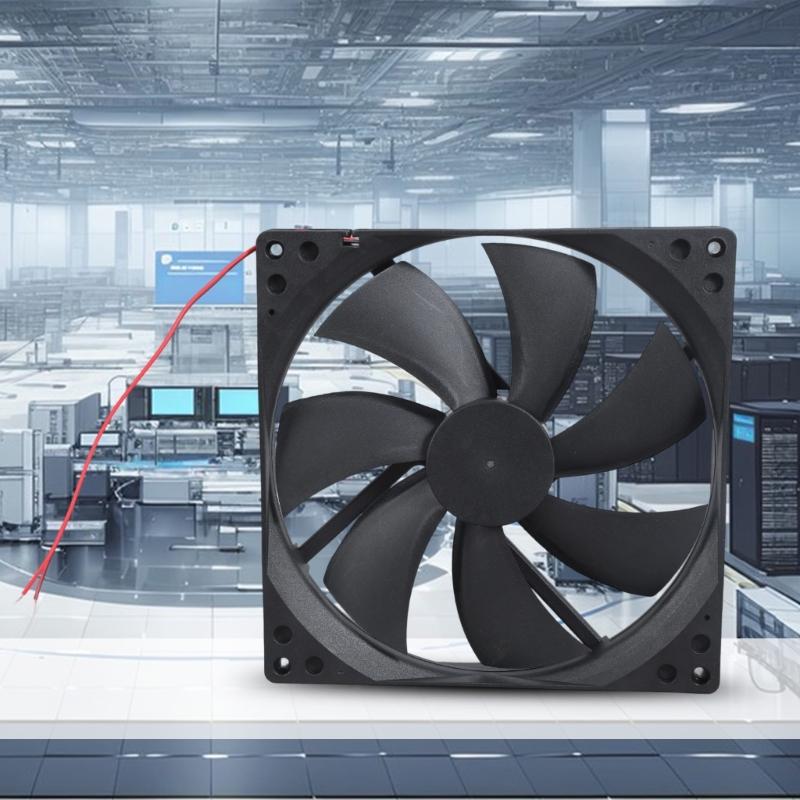Quiet 18025 Cabinet Cooling Fan 12VDC 0.3A Efficient Heat Dissipation For Computer Rack Systems