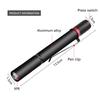 LED Pen Flashlight LED Work Light 3 Light Mode Adjustable Brightness Flash Light Lightweight with Clip for Camping Car Repairing