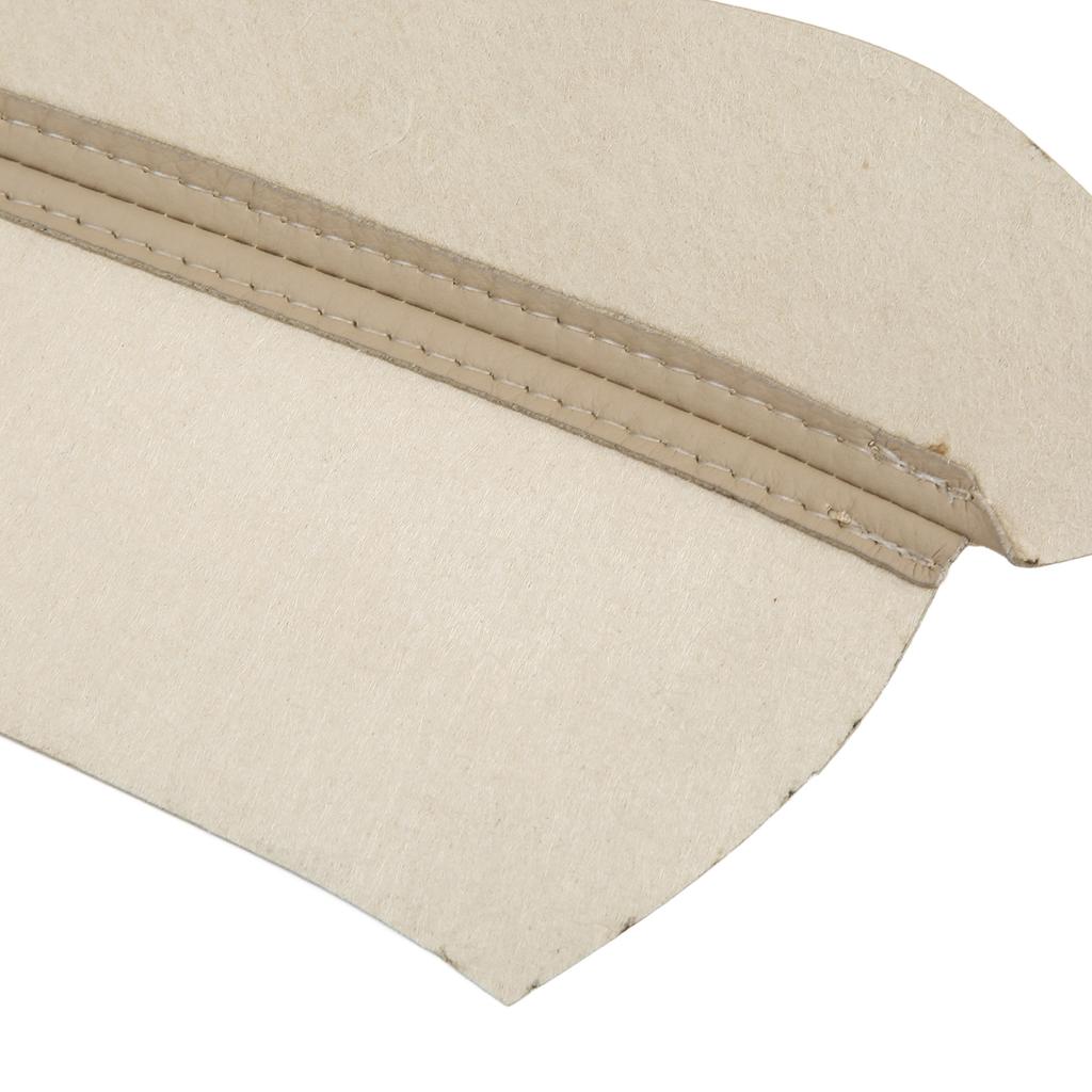 2Pcs/Set Microfiber Leather Front Door Panel Armrest Cover Protector Antiscratch Replacement for Civic 2005‑2011Beige