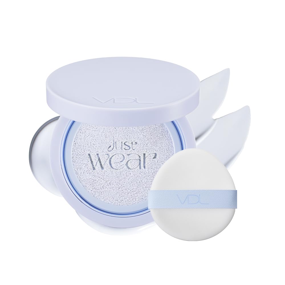 

VDL Tone Stain Color Correcting Cushion Pale Blue SPF50+ PA+++ Makeup Base, Yellow Tone Correction, Transparency, Tone Up, Dullness Coverage, Korean